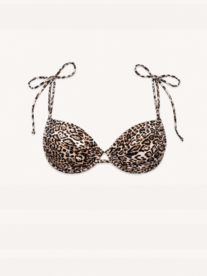 Portofino Leopard Bikini Top