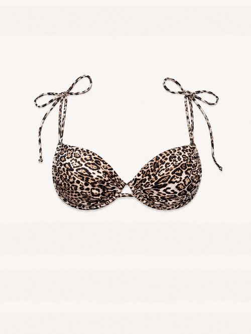 Portofino Leopard Bikini Top