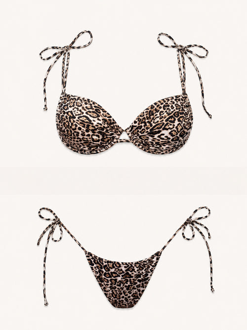 Portofino Leopard Bikini Top